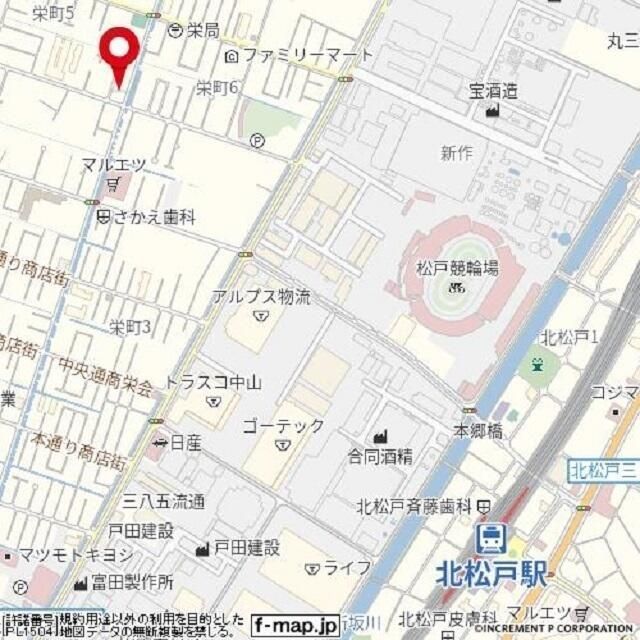 【松戸市栄町のアパートの建物外観】