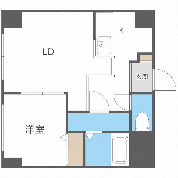 【フレスコ大谷地の間取り】