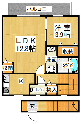 セレーノ五色山の間取り