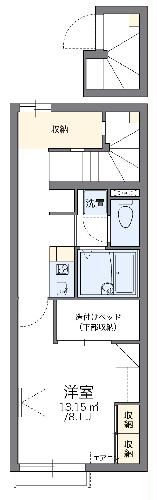 東松山市大字石橋のアパートの間取り