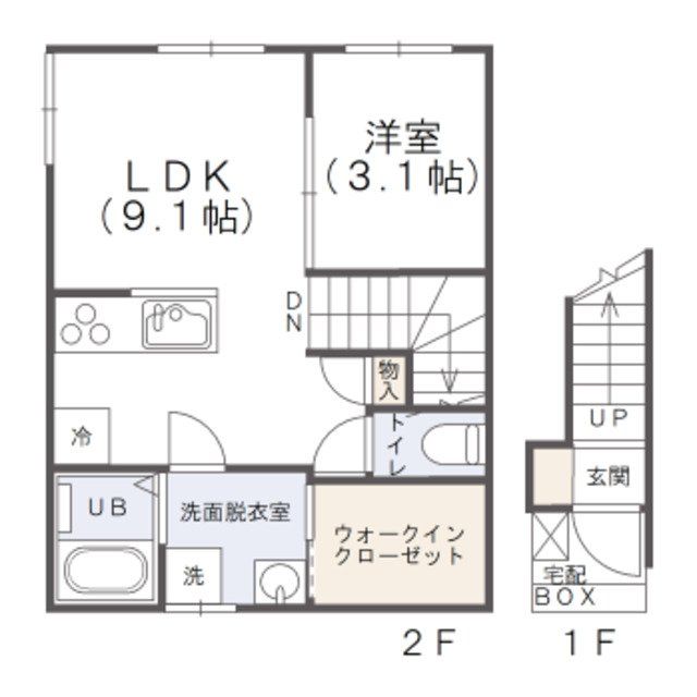 AIZU鳥栖の間取り