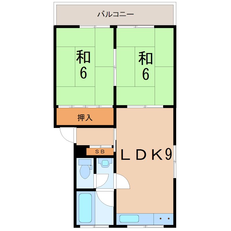 那岐ハイツの間取り