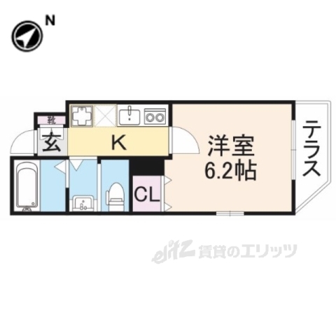 ＣｏｔｔａｇｅＨｉｒａｋａｔａの間取り