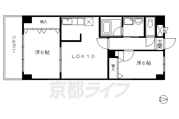 Ｕｒｅｓｉｄｅｎｃｅ二条城の間取り