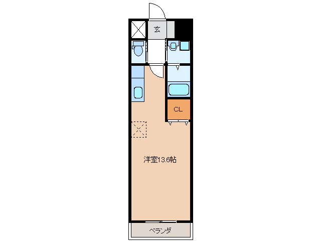 【岐阜市若竹町のマンションの間取り】