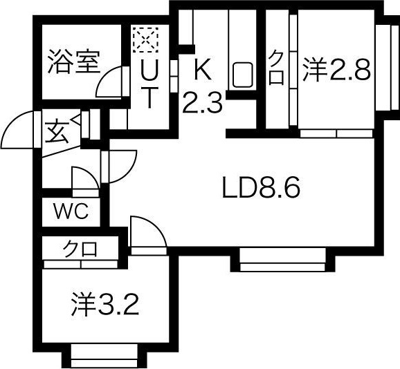 ピュア東彩館ＶＩＩＩの間取り