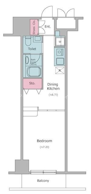 台東区台東のマンションの間取り