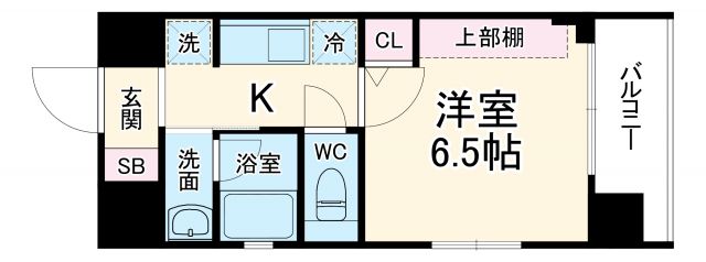 京都市下京区西七条北月読町のマンションの間取り