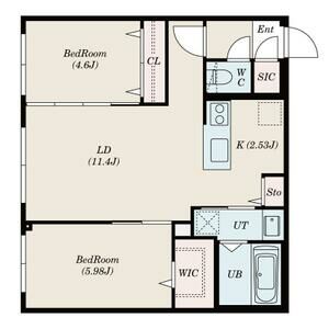 S-RESIDENCE琴似IIの間取り