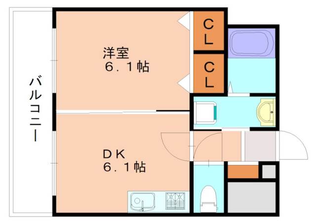 古賀市天神のマンションの間取り