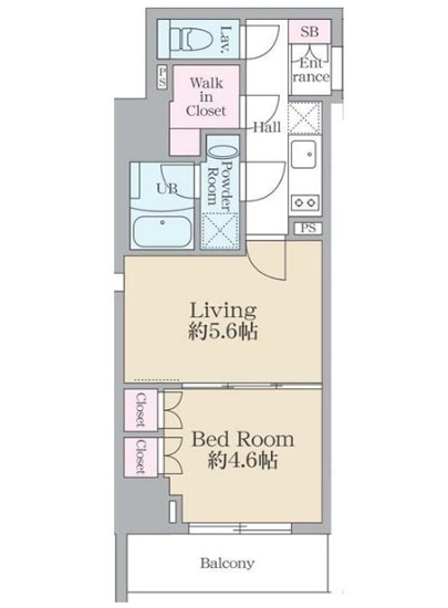 渋谷区千駄ヶ谷のマンションの間取り