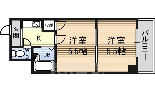 名古屋市中区丸の内のマンションの間取り