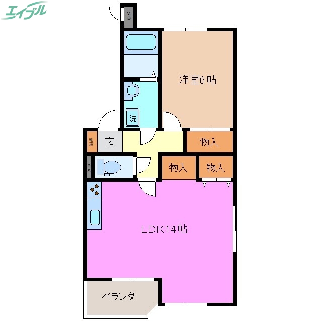 寿光マンションの間取り