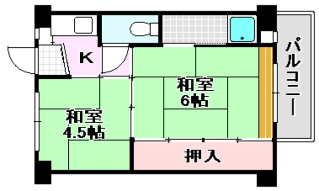 ビレッジハウス茨木の間取り