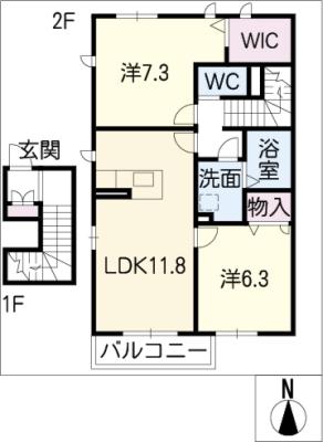 レフィシア　Ｂ棟の間取り