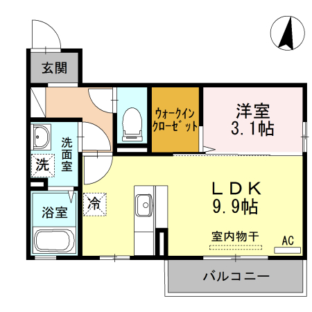 エテルナリアン　202の間取り