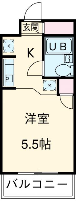 横浜市旭区鶴ケ峰のマンションの間取り