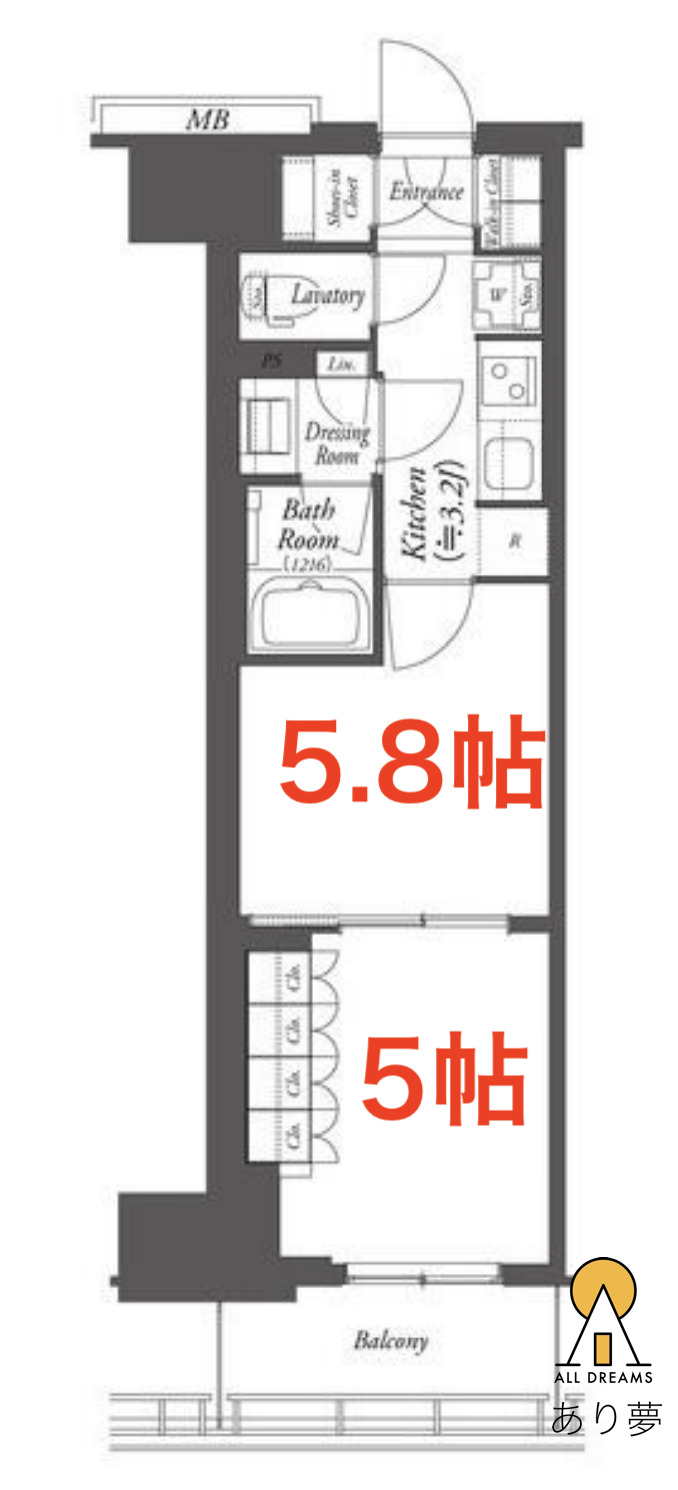 ＷＯＲＶＥ横浜伊勢佐木町の間取り