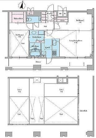 文京区音羽のマンションの間取り