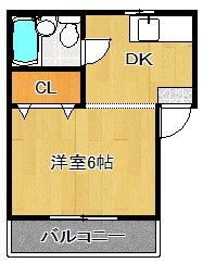 福岡市博多区相生町のマンションの間取り