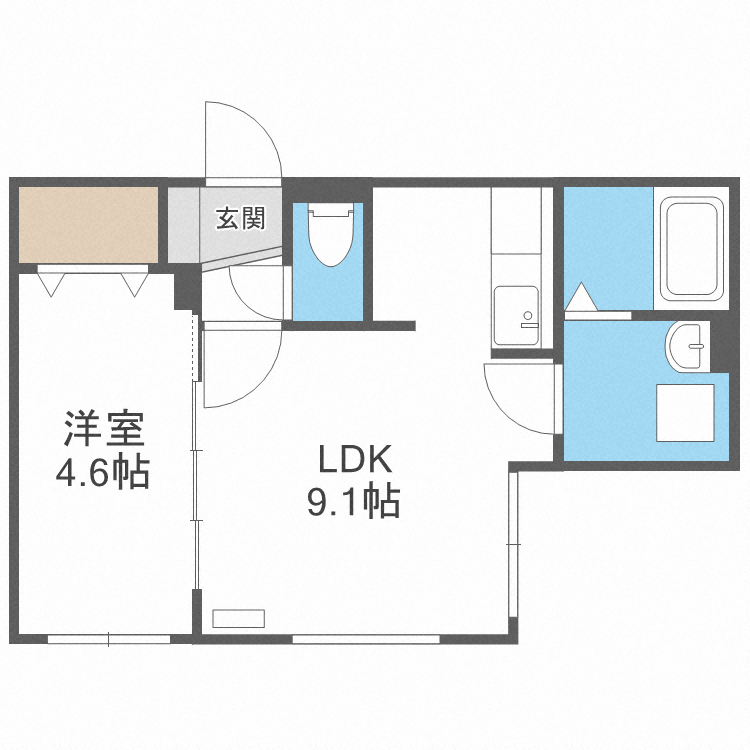 ＳＴＵＤＩＯ中島公園の間取り