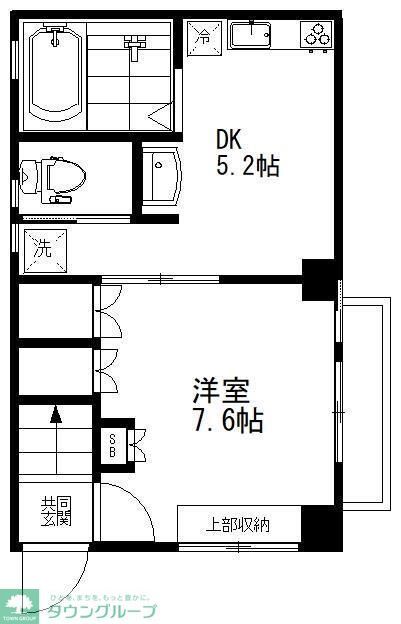 大田区大森北のアパートの間取り