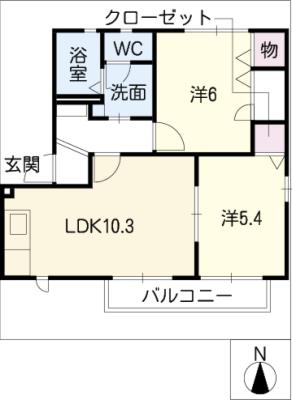 コンフォールメゾンＡ棟の間取り