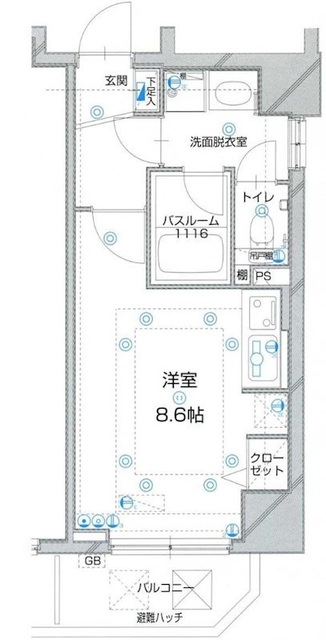 シャルムコート新宿ステーションパレスの間取り