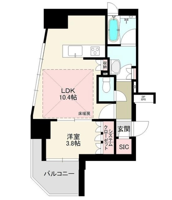 市川市相之川のマンションの間取り