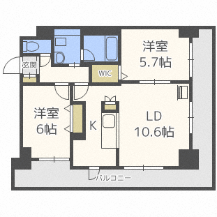 第１０旭レジデンスの間取り