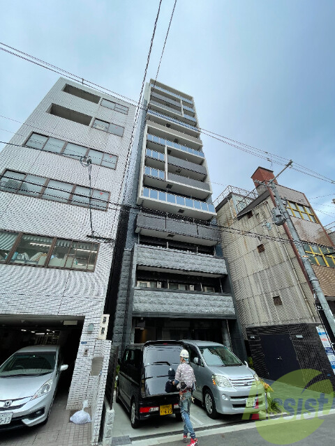 【プレサンス松屋町ヴェルデスの建物外観】