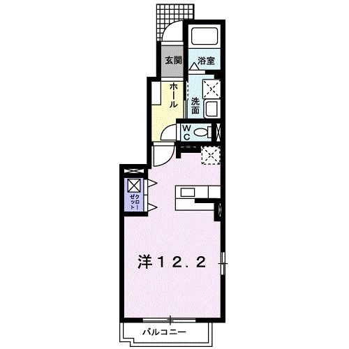 八代市島田町のアパートの間取り