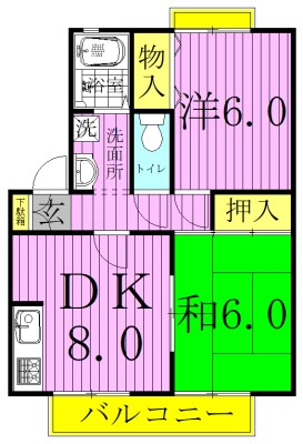 クレージュIIIの間取り