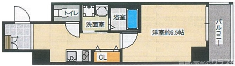 グラカン京都駅前輝の間取り