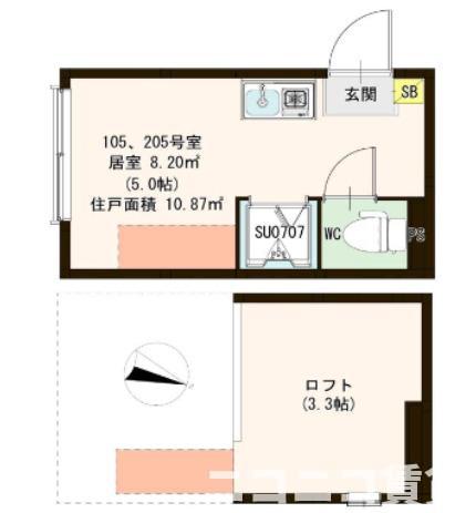 ハーモニーテラス西小岩IIの間取り