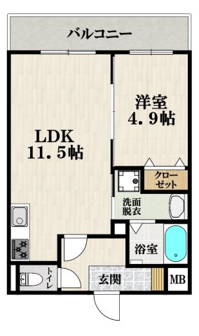 EXハイツ公園南IIの間取り