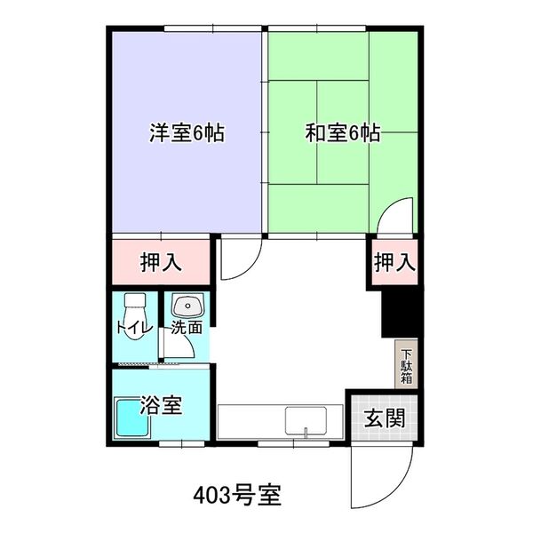 コーポ入舟の間取り