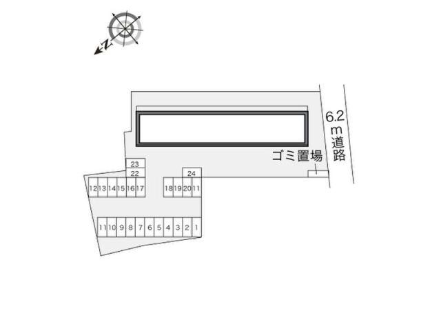 【瀬戸市北脇町のアパートの駐車場】