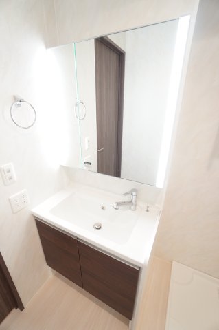 洗面設備　※同物件・反転タイプの写真です。