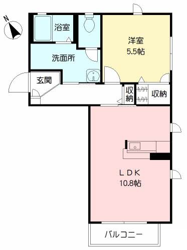 ＪＲ指宿枕崎線 宇宿駅 徒歩20分 2階建 築21年の間取り写真