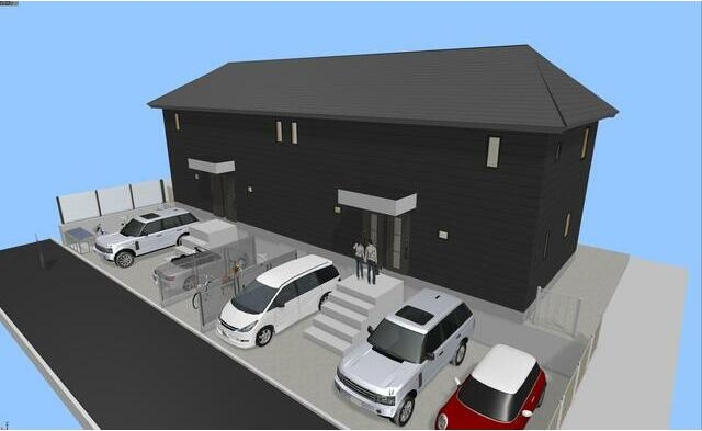 エントランス　お洒落な建物デザイン♪