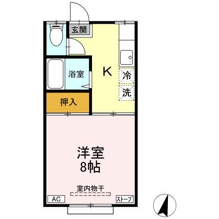 ルグラン小田前 Cの間取り写真