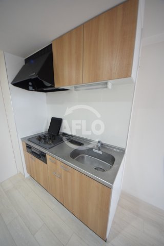 キッチン　ル・シエル天王寺　3口ガスシステムキッチン