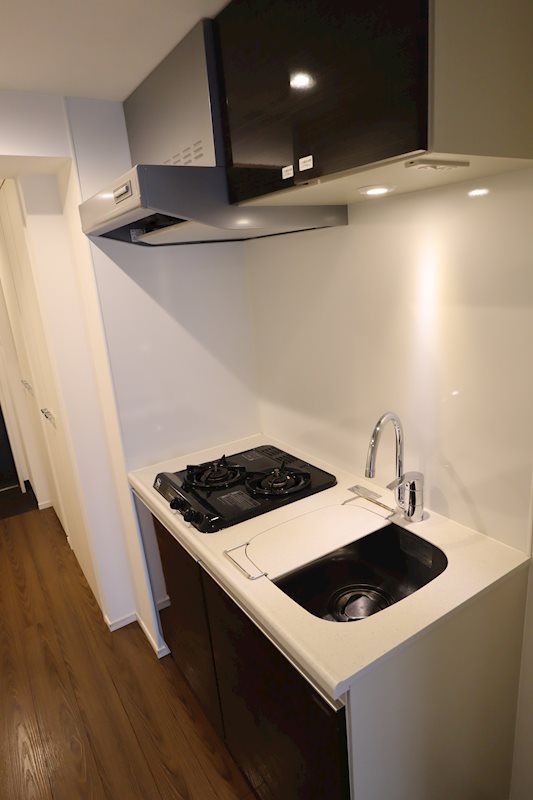 キッチン　コンパクトなキッチンで掃除もラクラク