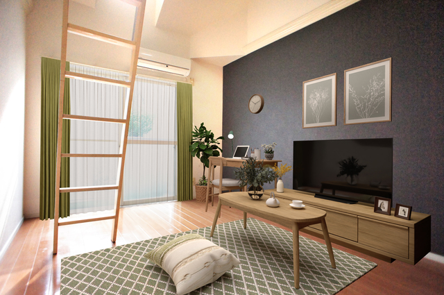 居室・リビング　こちらの家具はＣＧです。家具付きではございません。