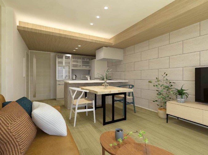 居室・リビング　パース