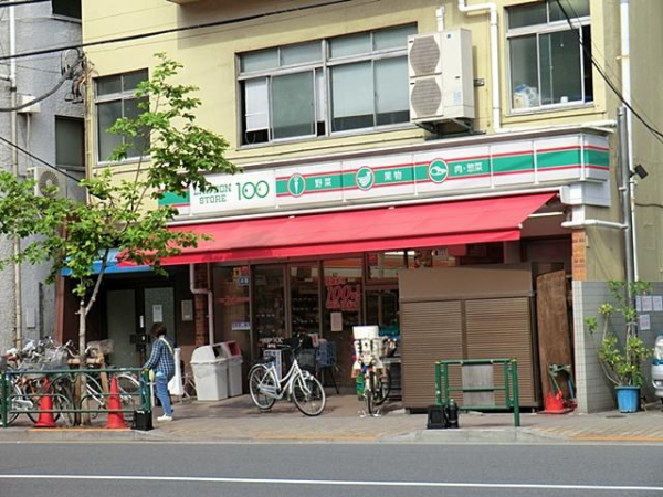 コンビニ　ローソンストア100 千住新橋店（コンビニ）まで476m
