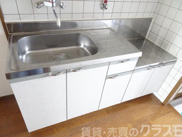 キッチン　ガスコンロ設置可♪