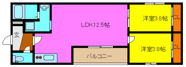 Tio瓢箪山の間取り写真