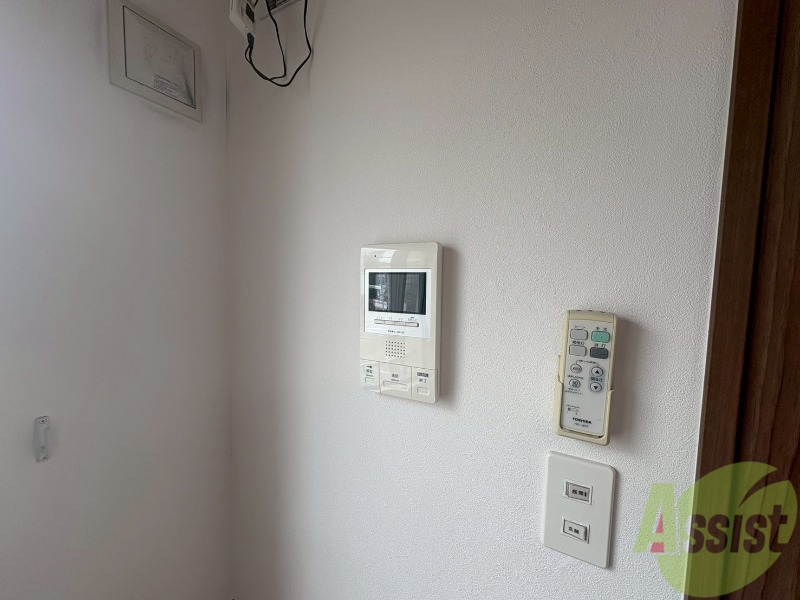 セキュリティ　インターホンです。オートロック付きで安心のマンションです。